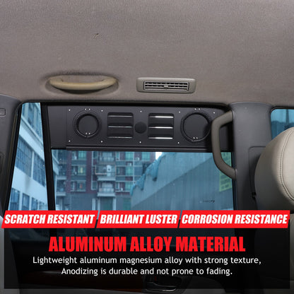 Rear Window Louver Air Vent Trim (Heater Version) For Toyota Prado 2003-2023 12