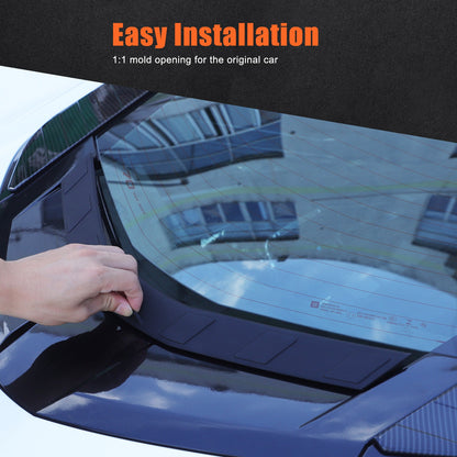 ABS Carbon Fiber Rear Hood Wash Waterproof Trim Cover For Corvette C8 2020+ 2