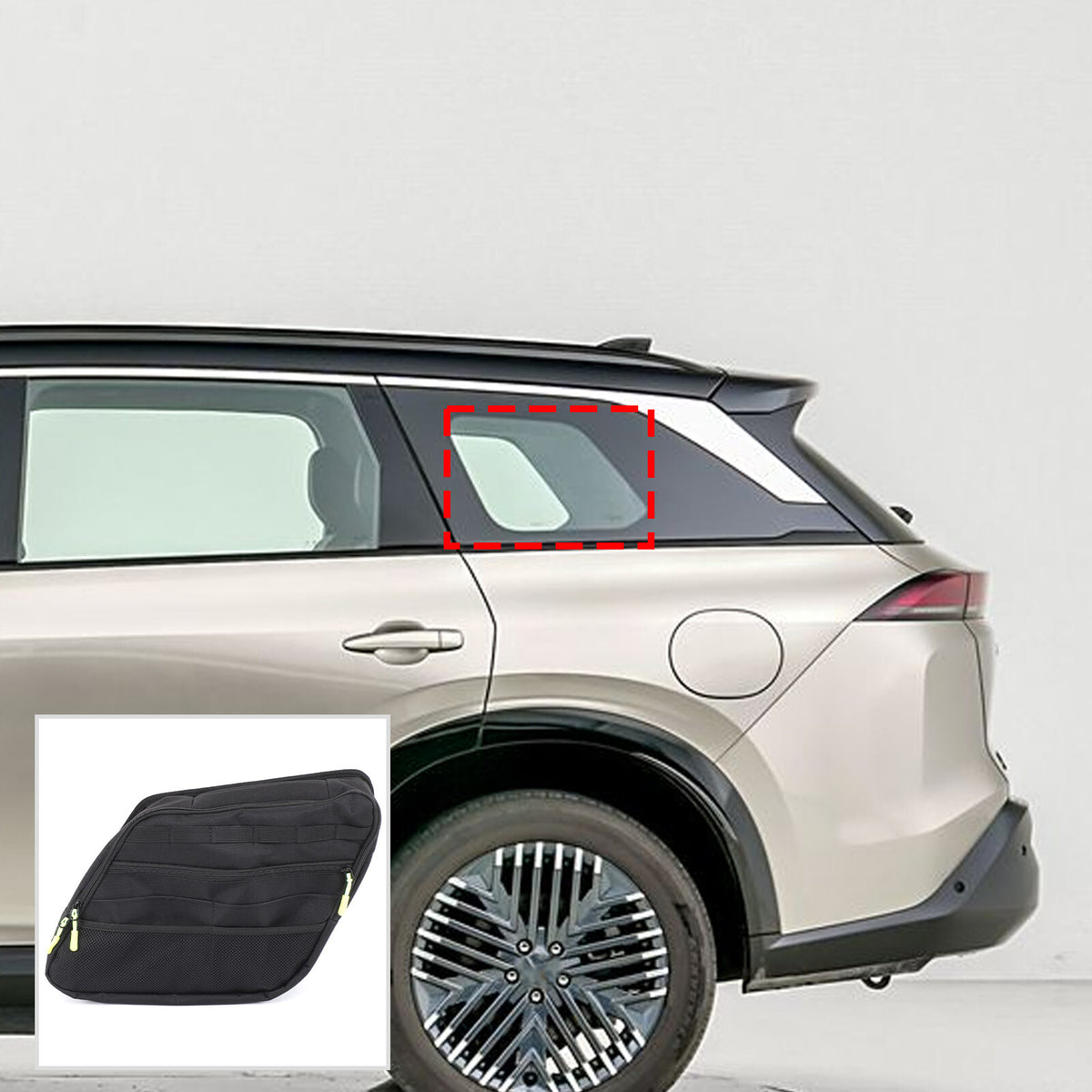 Tailgate Trunk Left Side Window Storage Bag Tray For Nissan Pathfinder 2024 2