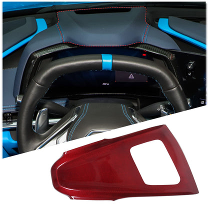 Red Real Carbon Fiber Interior Full Decor Cover Trim Kit for Corvette C8 2020-25 - Variants 1-5 2
