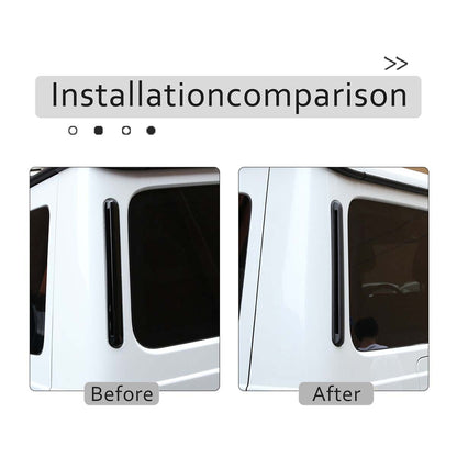 Matte DRY CARBON C Pillar Air Vent Trim Cover For Benz G class W463 G500 G65 G63 5