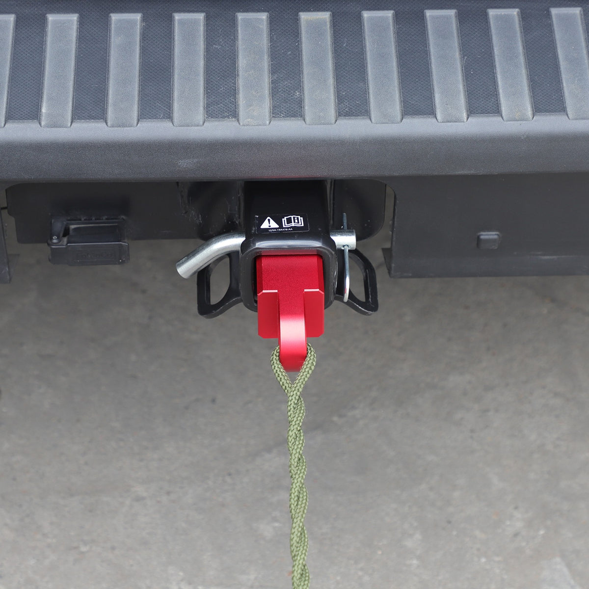 Red Aluminum Alloy Trailer Mount Receiver Hitch Tow Hook For Ford Maverick 2022+ 1