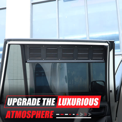 Black Alloy Door Window Air Vents Screen For Toyota Land Cruiser Prado 10-23 12