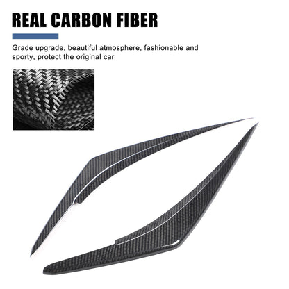 Real Carbon Fiber Front Headlight Eyebrow Trim For Subaru WRX/Levorg 2022-2023 3