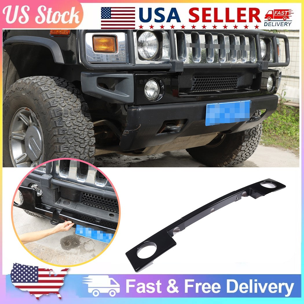 Replace Glossy Piano Black Front Bumper Lower Trim Cover For Hummer H2 2003-2009 1