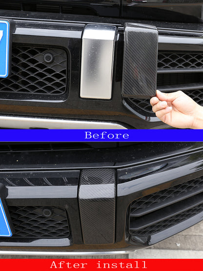 Real Carbon Fiber Front Bumper Decorative Cover Trim For Benz G Class G63 19-24 2