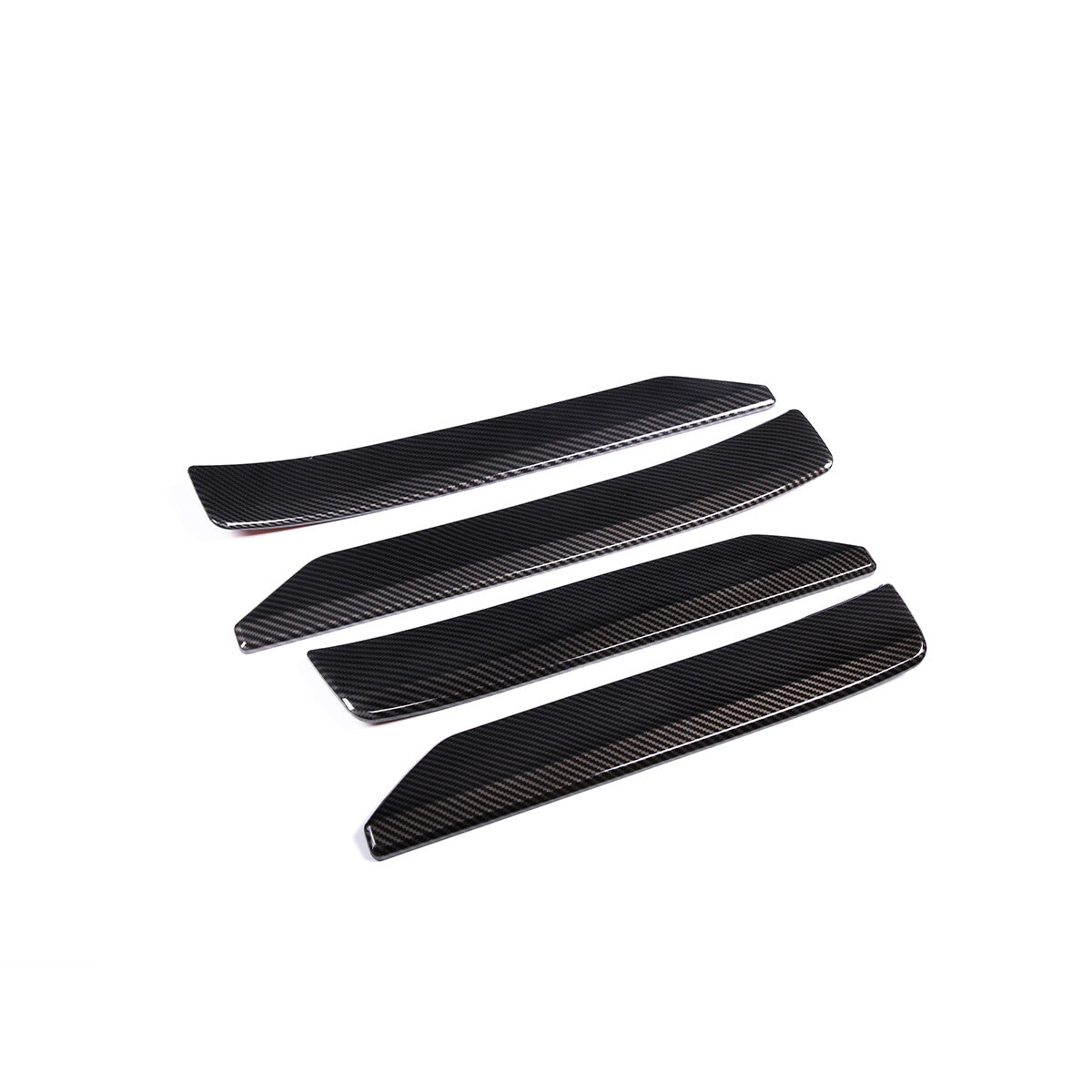 ABS Carbon Fiber 4-Door Panel Trim Cover for 2014-2021 Toyota Tun-dra 9
