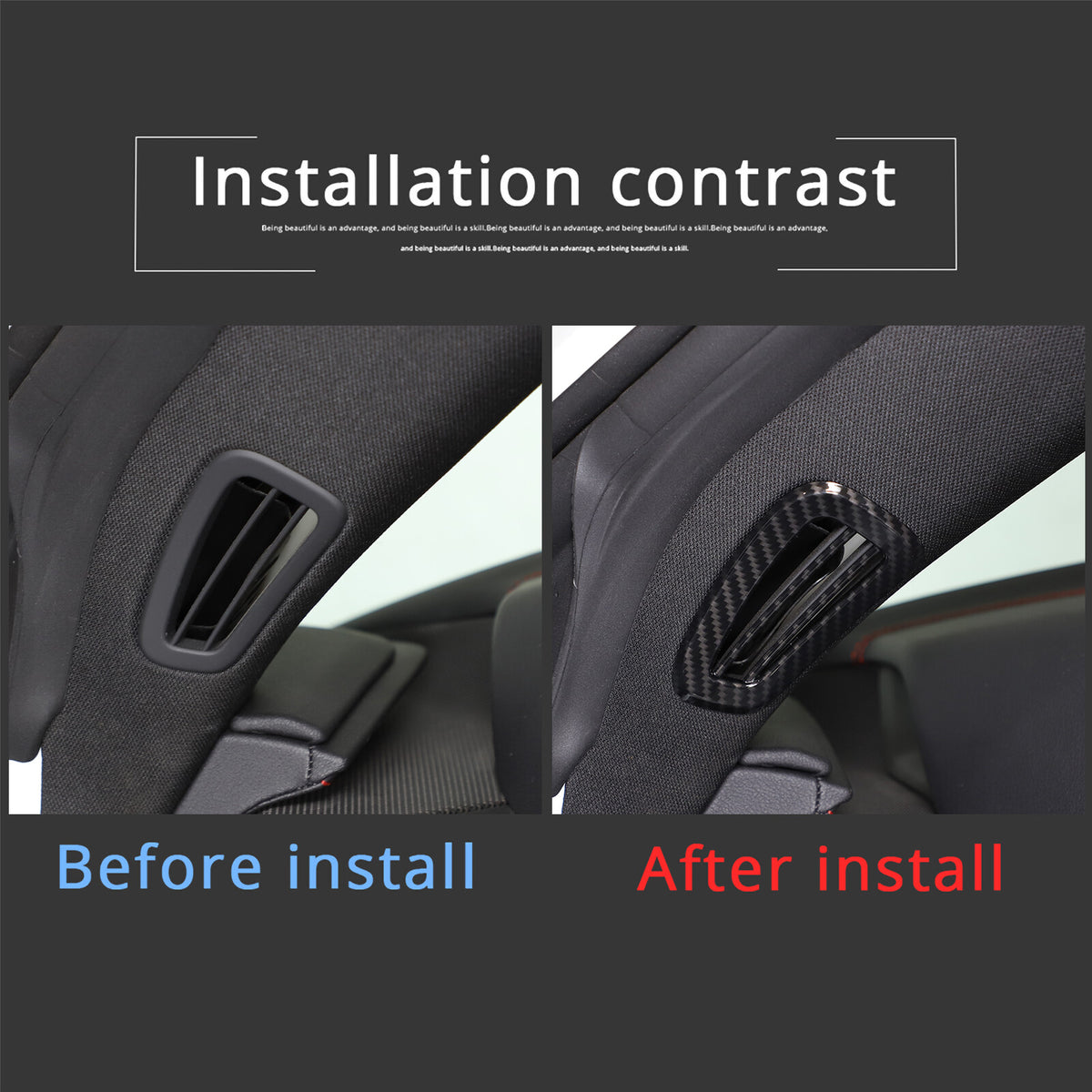 Carbon Fiber ABS Interior Full Decor Cover Trim Kit For Corvette C8 2020-2025 - Styles 11-15 28