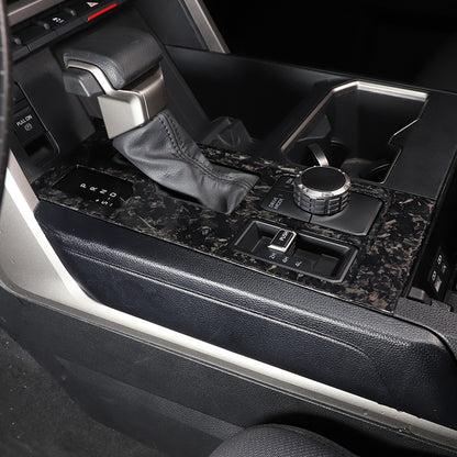 Forged Carbon Fiber Center Gear Shift Panel trim Cover for Toyota Tundra 2022-26 15