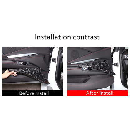 Forged Dry Carbon Fiber Interior Door Panel Cover Trim For Corvette C8 20-26 3