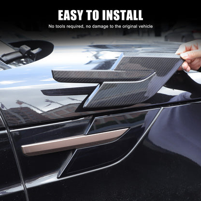 Real Carbon Fiber Hood Side Trim Cover Set for LR Range Rover Sport L461 2023+ 20