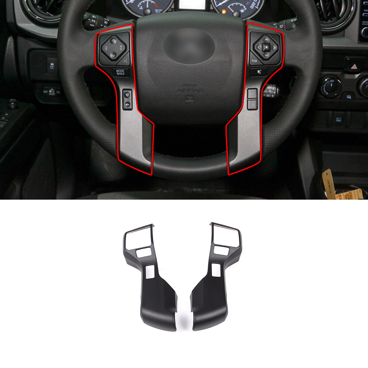 Matte Black Full Interior Center Console Trim Cover Set For Toyota Tundra 14-21 6