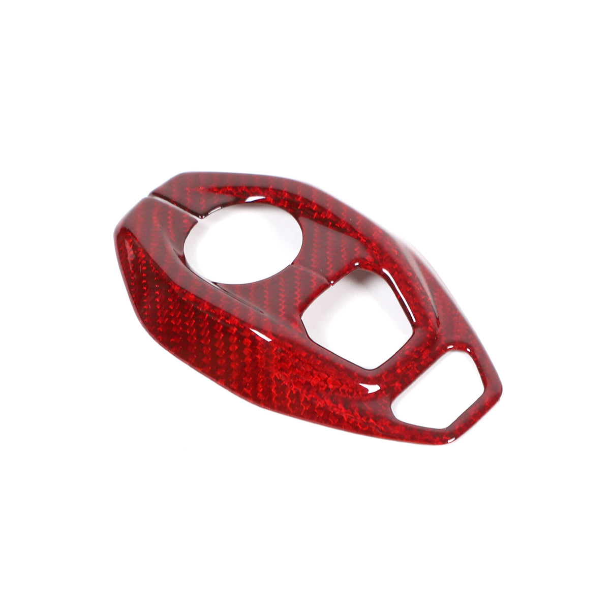 Red Real Carbon Fiber Console Gear Base Cover Trim For Lotus Emira V6 I4 2023-25 18