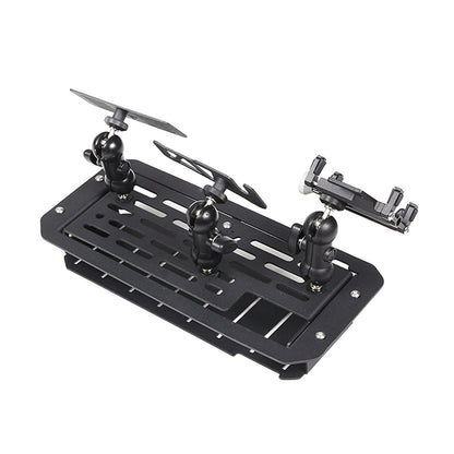 Dashboard mobile phone bracket Holder storage box Tray For Toyota Tundra 2022-26 9