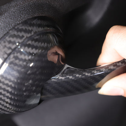 Real Carbon Fiber Interior Door Handle Trim For Fiat 500 Abarth 595 695 2010+ 15