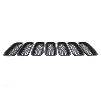 Black ABS Front Grille Anti-Insect Bug Screen Trim For Hummer H2 2003-2007 21