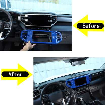 Blue Center Console air outlet frame Trim Cover For Toyota Tundra/Sequoia 22-26 16