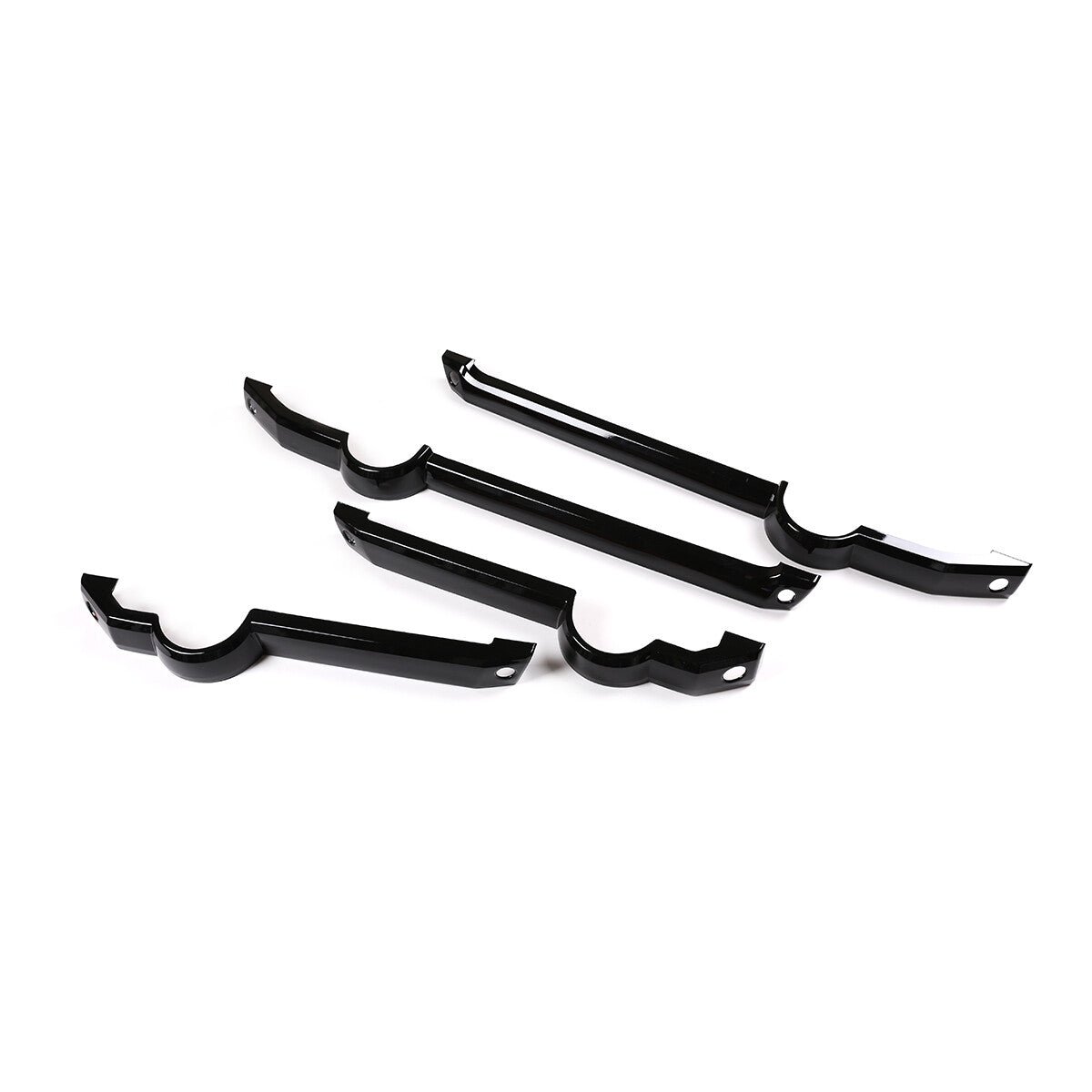 ABS Black Inner Door Panel Decor Cover Trim For Land Rover Discovery 3 2004-2009 4