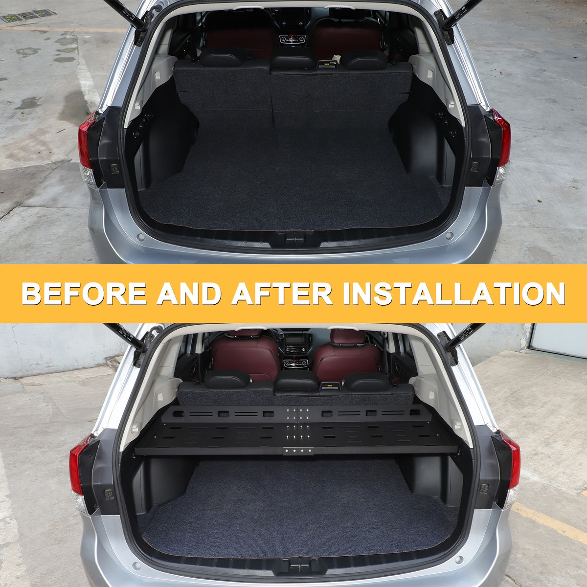 Rear Cargo Rack Luggage Storage Carrier Shelf For Subaru Forester 2019-2024 US 20