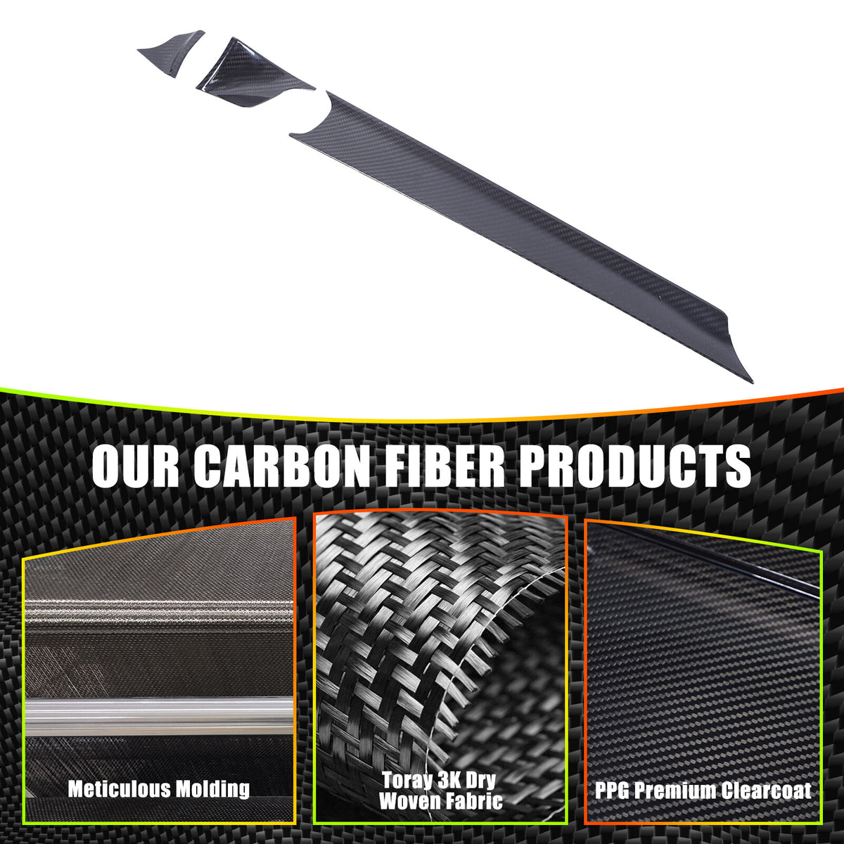 Real Carbon fiber Interior Dashboard Cover trim Strip for Alfa Romeo Tonali 22+ 5