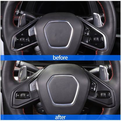 Matte Black ABS Full Interior Set Cover Trim Kit For Corvette C8 2020-25 - Styles 16-20 45