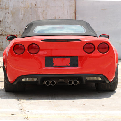 Black Aluminum alloy Rear License Plate Frame Trim For Corvette C6 2005-13 US 13