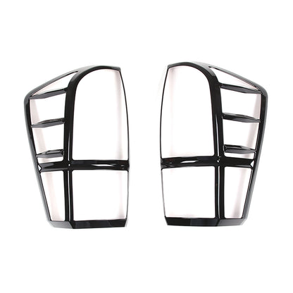Glossy Black ABS Rear Taillight Trim Cover Bezel Trim For Toyota Tacoma 2016-23 11