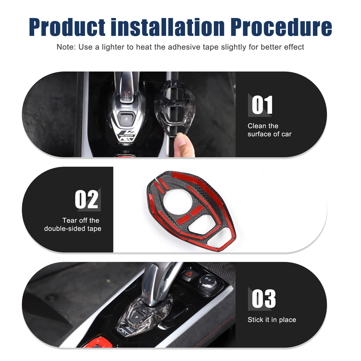 Forged Carbon Fiber Console Gear Base Cover Trim For Lotus Emira V6 I4 2023-2025 18