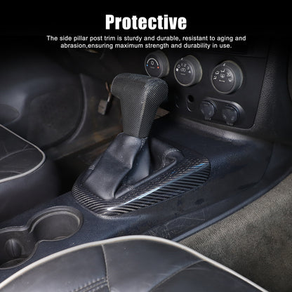 Real Carbon Fiber Center Console Gear Shift Panel Cover For Hummer H3 2005-2009 18