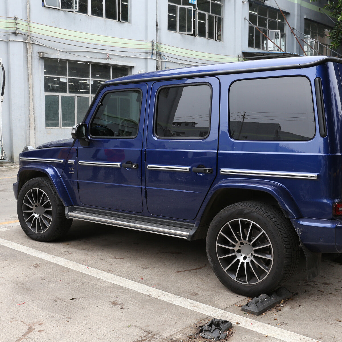 ABS Carbon Fiber Door Body Side Molding Trim For Benz W464 G500 G63 AMG 2019+ 12