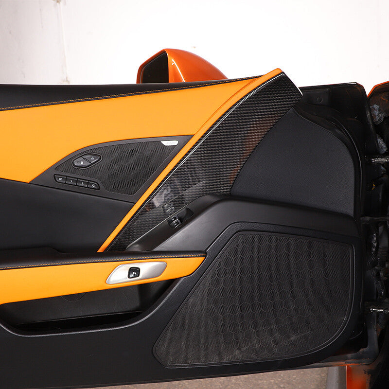 Real Dry Carbon Fiber Interior Center Full Trim Set Kit For Corvette C7 2014-19 126