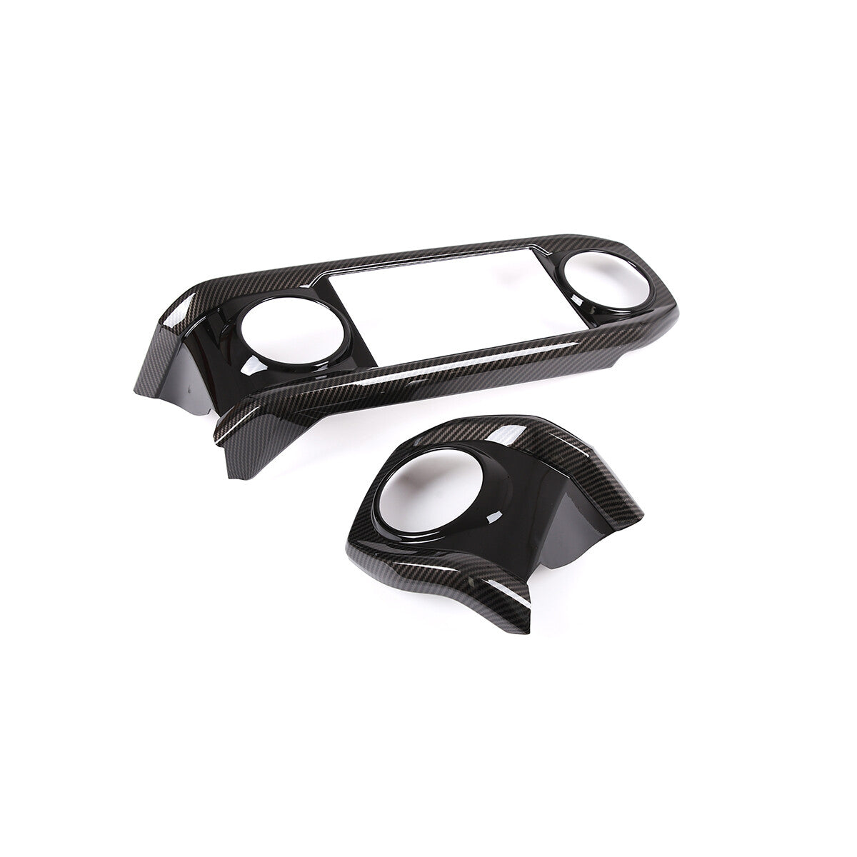 ABS Carbon Dashboard U Shape Air Vent Outlet Cover trim For Toyota Tacoma 16-23 18