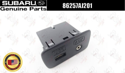 Subaru Genuine Front Console Auxiliary USB Outlet Aux Jack 86257AJ201 OEM 1