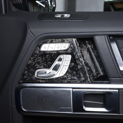 Forged Carbon Fiber Seat Adjustment Button Trim Cover for Benz G-Class 2019-20 13