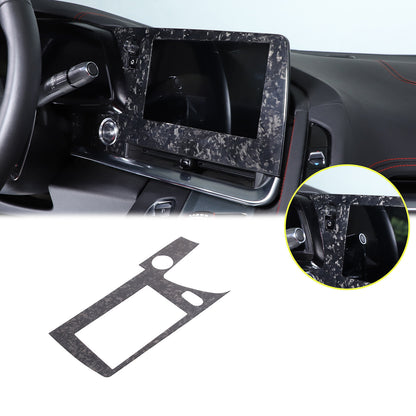 Forged Real Carbon Fiber Dashboard Navigation Srceen Frame Trim For Corvette C8 5