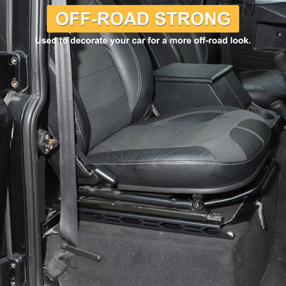 Black Steel Front Seat Adjustment Bracket Trim For LR Defender L316 2004-2018 12