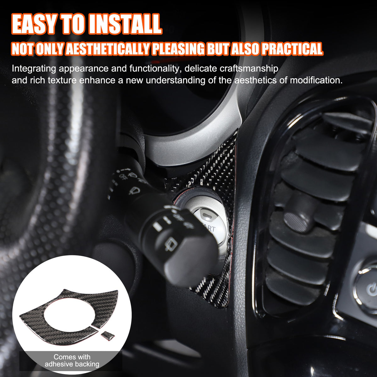 Soft Carbon Fiber Interior Center Console trim Sticker For Nissan Juke 2011-2019 237