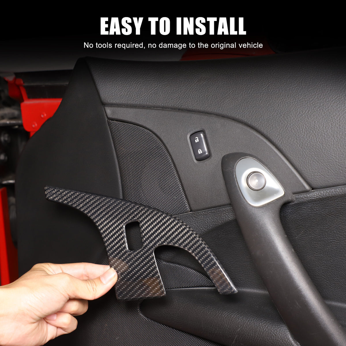 Real Dry Carbon Fiber Full Interior Set Decor Trim Kit for Corvette C6 2005-13 - Styles 1-5 41