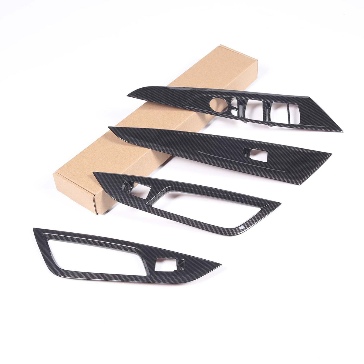 Window Lift Switch Trim Frame For BMW 4 Series 2021-2022 Carbon Fiber Style US 18