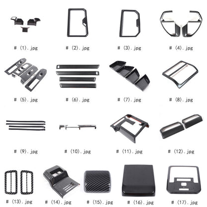 ABS Carbon Fiber Interior Full Set Panel Cover Trim Kit for Toyota Tacoma 24-26 - Styles 1-5 105