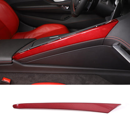 Red Real Carbon Fiber Interior Set Decor Trim Set for Corvette C8 Coupe 20-25 8