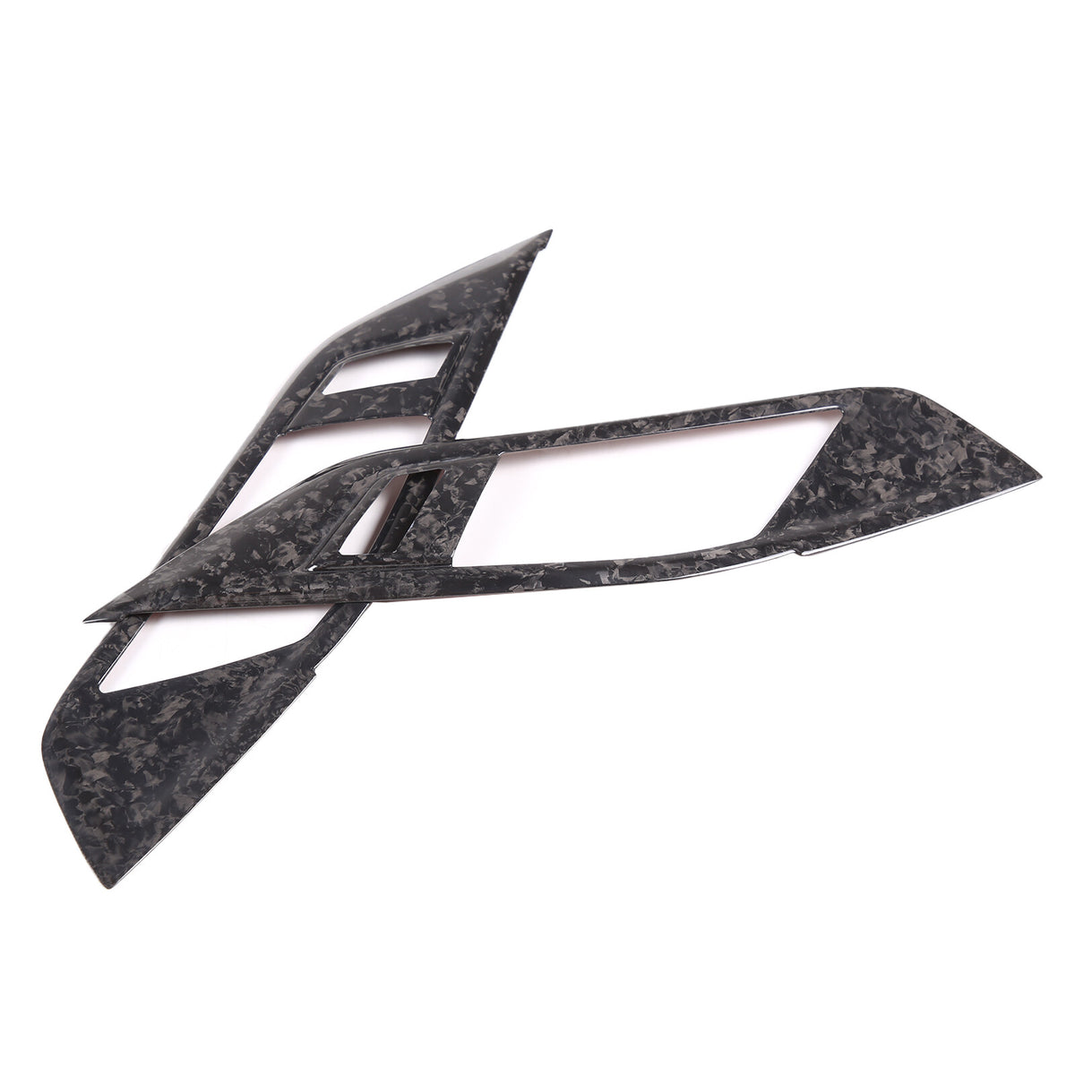 Forged Carbon Fiber Inner Door Handle Frame Cover Trim For BMW 4 Series 2022-24 11