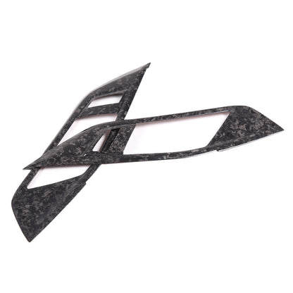 Forged Carbon Fiber Inner Door Handle Frame Cover Trim For BMW 4 Series 2022-24 11
