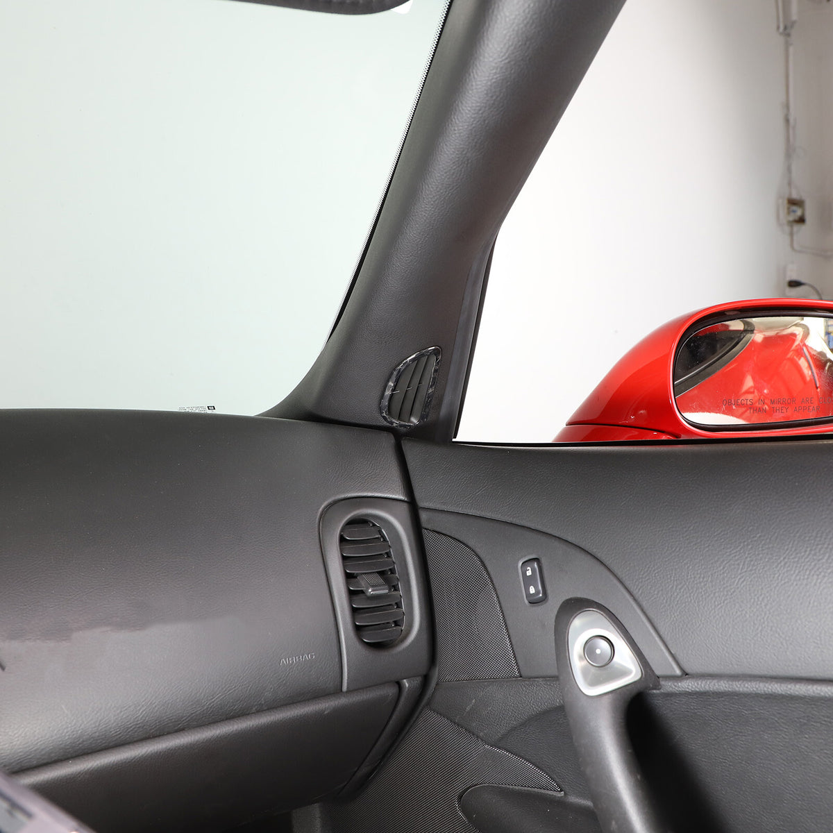 Forged Carbon Fiber Interior A-pillar Speaker Frame Trim For Corvette C6 2005-13 13