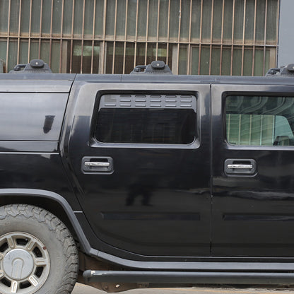 USA Flag Rear Window Vent Louver Shutter Cover Trim for Hummer H2 2003-2009 21
