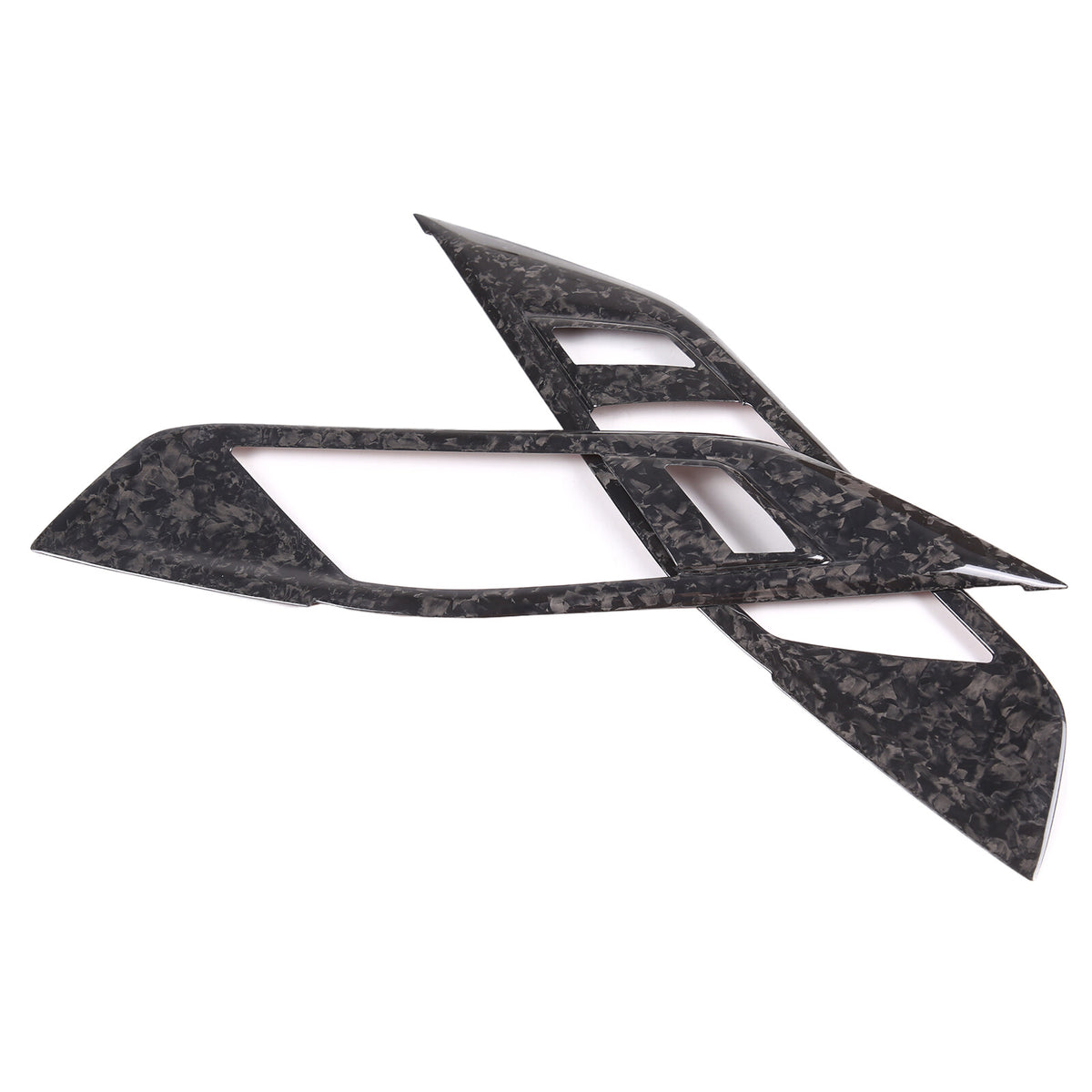 Forged Carbon Fiber Inner Door Handle Frame Cover Trim For BMW 4 Series 2022-24 10