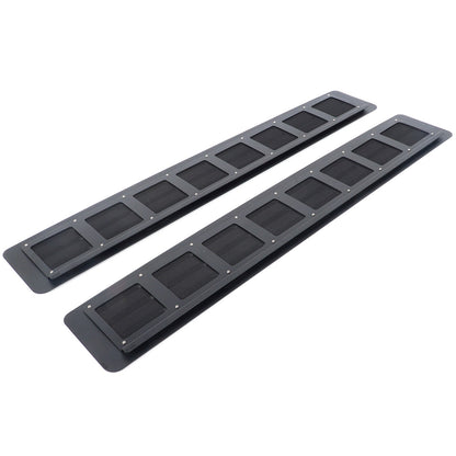 Alloy Rear Row Rear Window Louver Shutter Trim For Toyota Sienna XSE 2021+ US 6