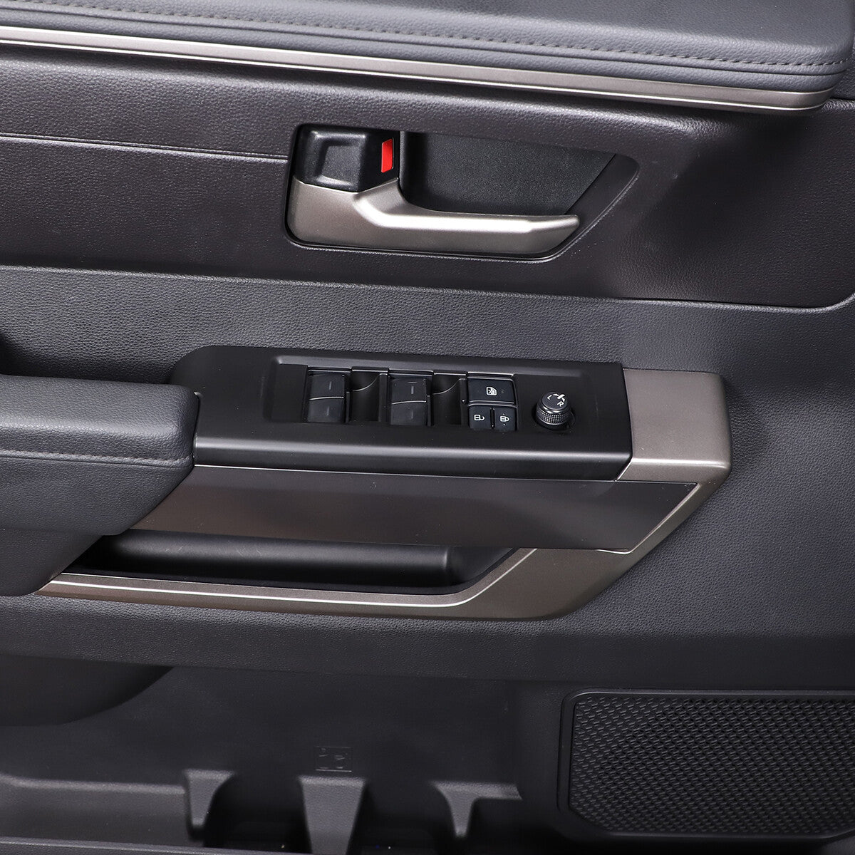 Matte Black ABS Interior Decoration Cover Trim Kit For Toyota Tundra 2022-26 US - Variants 26-29 40