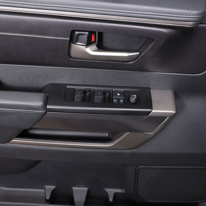 Matte Black ABS Interior Decoration Cover Trim Kit For Toyota Tundra 2022-26 US - Variants 26-29 40