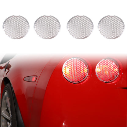 Black Mesh Steel Rear Tail Light Grille Cover For Corvette C6 GS/Z0/ZR1 05-13 US 5